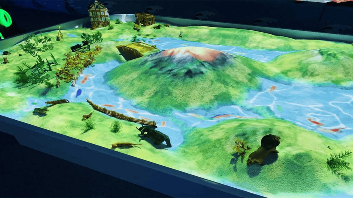 兒童互動投影沙灘沙地-沙池游戲互動系統(tǒng)