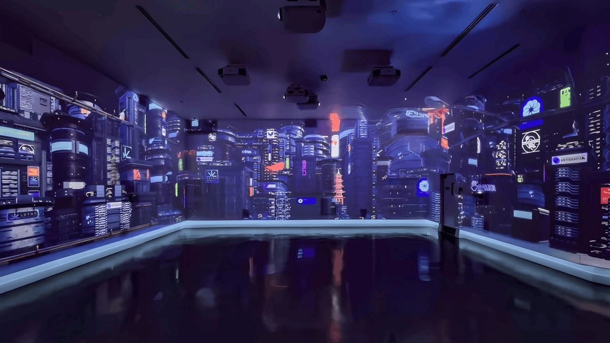 三折幕沉浸式cave-三折幕投影影院系統